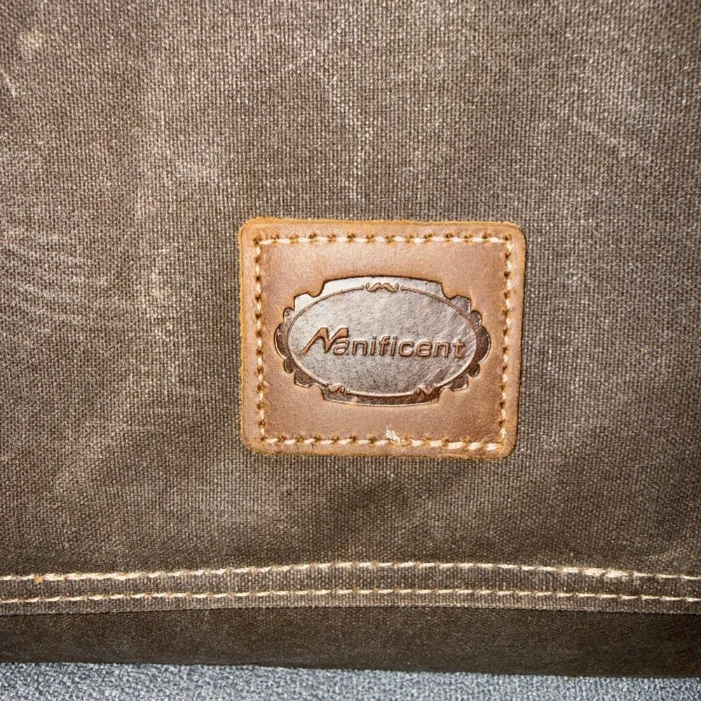 Laptop Messenger bag for Mens 15.6 Inch, Waterproof Vintage Genuine Leather M...